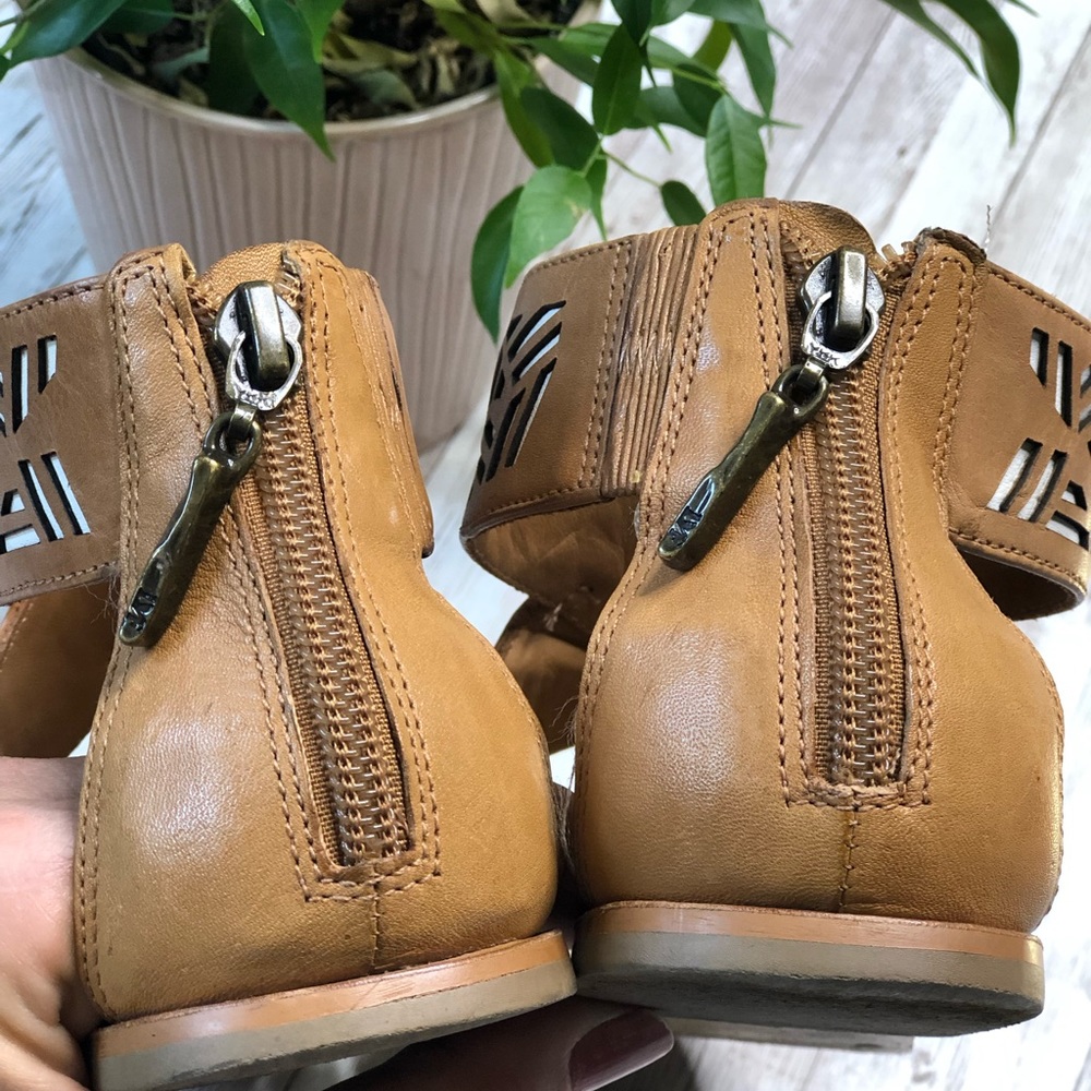 DIANE VON FURSTENBERG Brown Crisscross zip up - Picture 4 of 7
